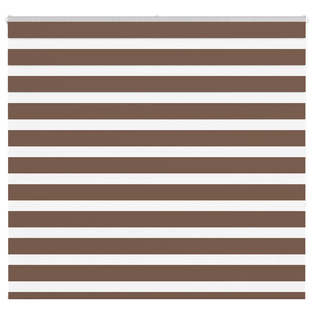 Vidaxl Zebra Roller Blind 165x150 cm Staubbreite 160,9 cm Polyesterbraun