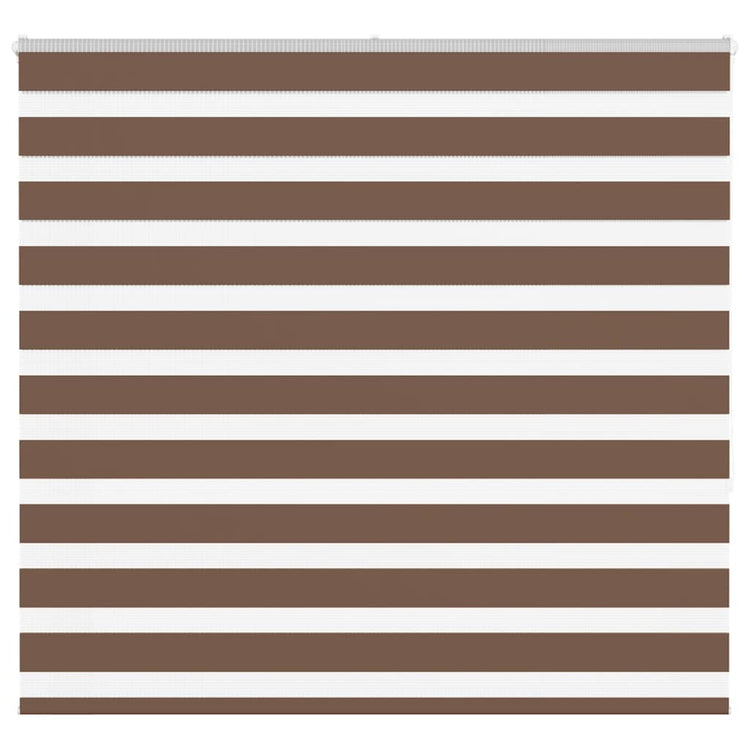 Vidaxl Zebra Roller Blind 165x150 cm Staubbreite 160,9 cm Polyesterbraun