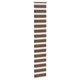 Vidaxl Zebra Roller Blind 40x200 cm Staubbreite 35,9 cm Polyesterbraun