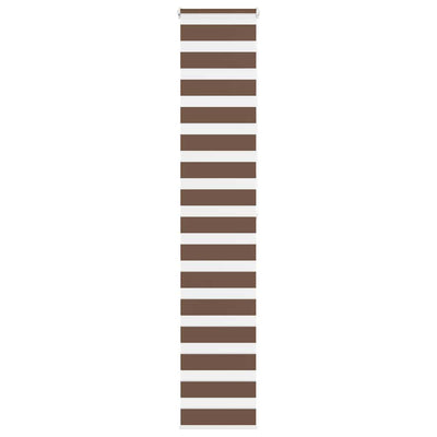 Vidaxl Zebra Roller Blind 50x200 cm Staubbreite 45,9 cm Polyesterbraun