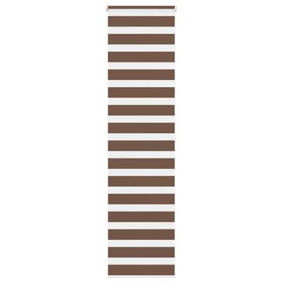 Vidaxl Zebra Roller Blind 55x200 cm Staubbreite 50,9 cm Polyesterbraun