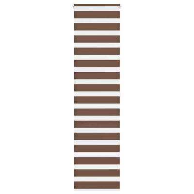 Vidaxl Zebra Roller Blind 60x200 cm Staubbreite 55,9 cm Polyesterbraun