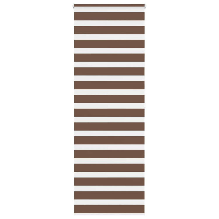 Vidaxl Zebra Roller Blind 75x200 cm Staubbreite 70,9 cm Polyesterbraun
