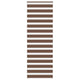 Vidaxl Zebra Roller Blind 85x200 cm Staubbreite 80,9 cm Polyesterbraun