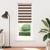 Vidaxl Zebra Roller Blind 85x200 cm Staubbreite 80,9 cm Polyesterbraun