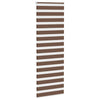 Vidaxl Zebra Roller Blind 85x200 cm Staubbreite 80,9 cm Polyesterbraun