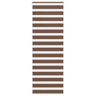 Vidaxl Zebra Roller Blind 90x200 cm Staubbreite 85,9 cm Polyesterbraun