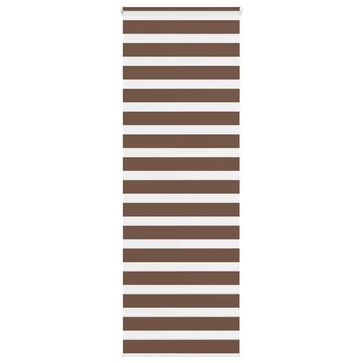 Vidaxl Zebra Roller Blind 90x200 cm Staubbreite 85,9 cm Polyesterbraun