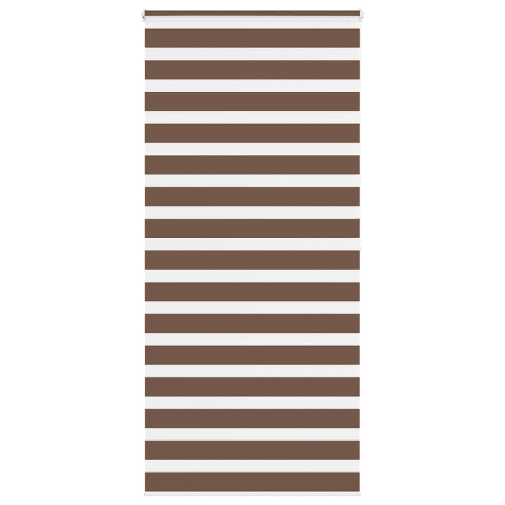 Vidaxl Zebra Roller Blind 95x200 cm Stoffbreite 90,9 cm Polyesterbraun