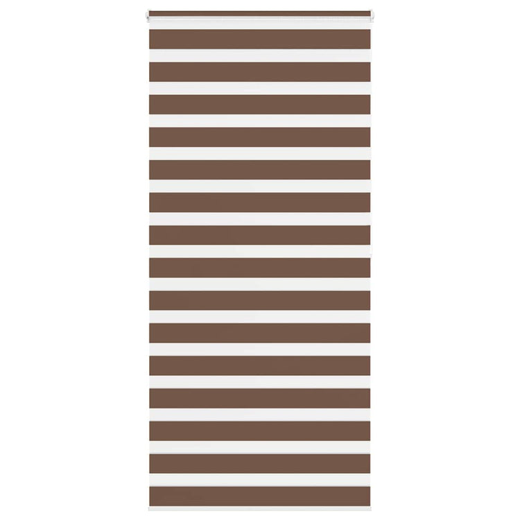 Vidaxl Zebra Roller Blind 95x200 cm Stoffbreite 90,9 cm Polyesterbraun
