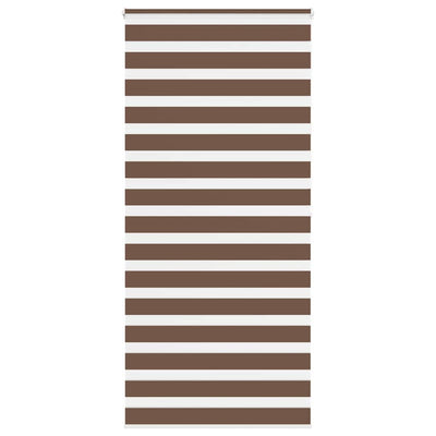 Vidaxl Zebra Roller Blind 105x200 cm Stoffbreite 100,9 cm Polyesterbraun