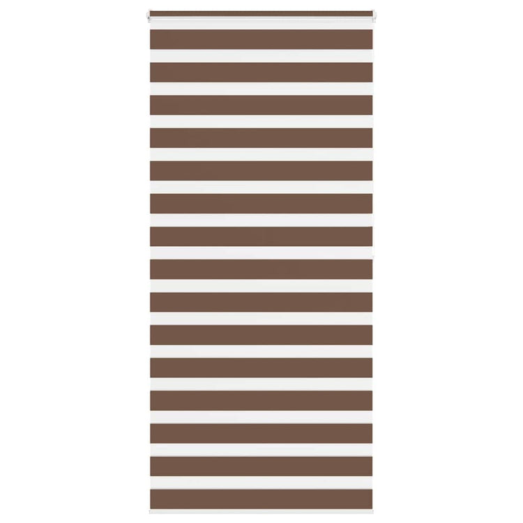 Vidaxl Zebra Roller Blind 105x200 cm Stoffbreite 100,9 cm Polyesterbraun