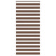 Vidaxl Zebra Roller Blind 105x200 cm Stoffbreite 100,9 cm Polyesterbraun