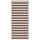Vidaxl Zebra Roller Blind 115x200 cm Staubbreite 110,9 cm Polyesterbraun