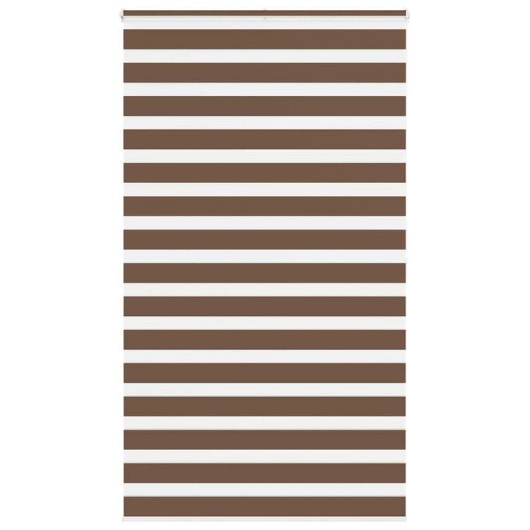 Vidaxl Zebra Roller Blind 120x200 cm Staubbreite 115,9 cm Polyesterbraun