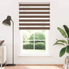 Vidaxl Zebra Roller Blind 120x200 cm Staubbreite 115,9 cm Polyesterbraun