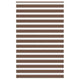 Vidaxl Zebra Roller Blind 145x200 cm Staubbreite 140,9 cm Polyesterbraun