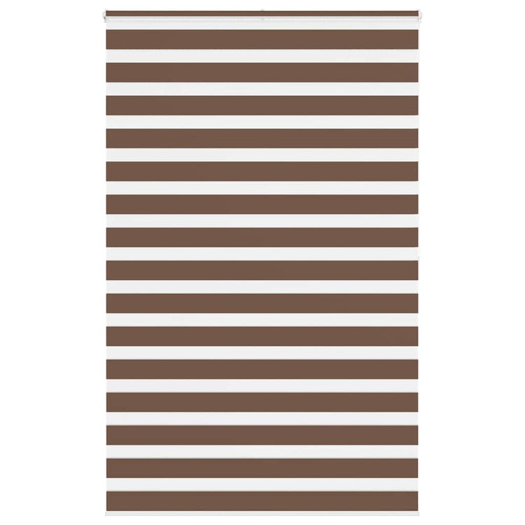 Vidaxl Zebra Roller Blind 150x200 cm Staubbreite 145,9 cm Polyesterbraun