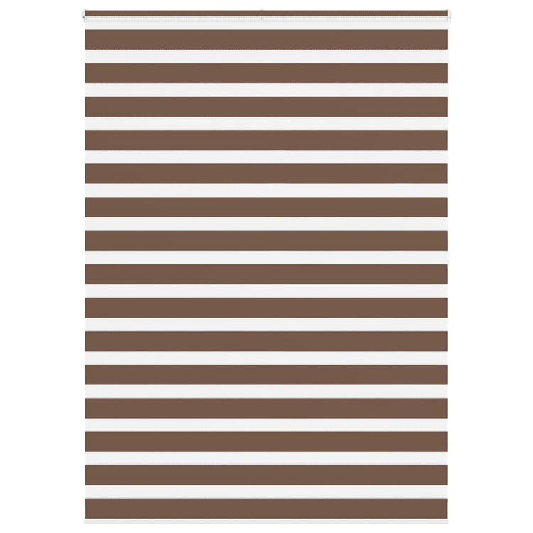 Vidaxl Zebra Roller Blind 155x200 cm Staubbreite 150,9 cm Polyesterbraun