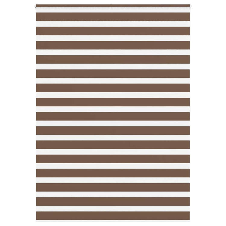 Vidaxl Zebra Roller Blind 160x200 cm Staubbreite 155,9 cm Polyesterbraun