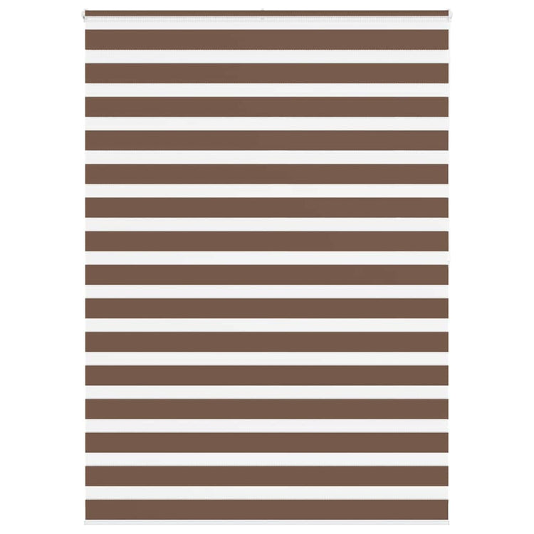 Vidaxl Zebra Roller Blind 165x200 cm Stoffbreite 160,9 cm Polyesterbraun