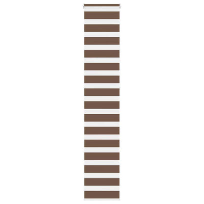 Vidaxl Zebra Roller Blind 50x230 cm Stoffbreite 45,9 cm Polyesterbraun