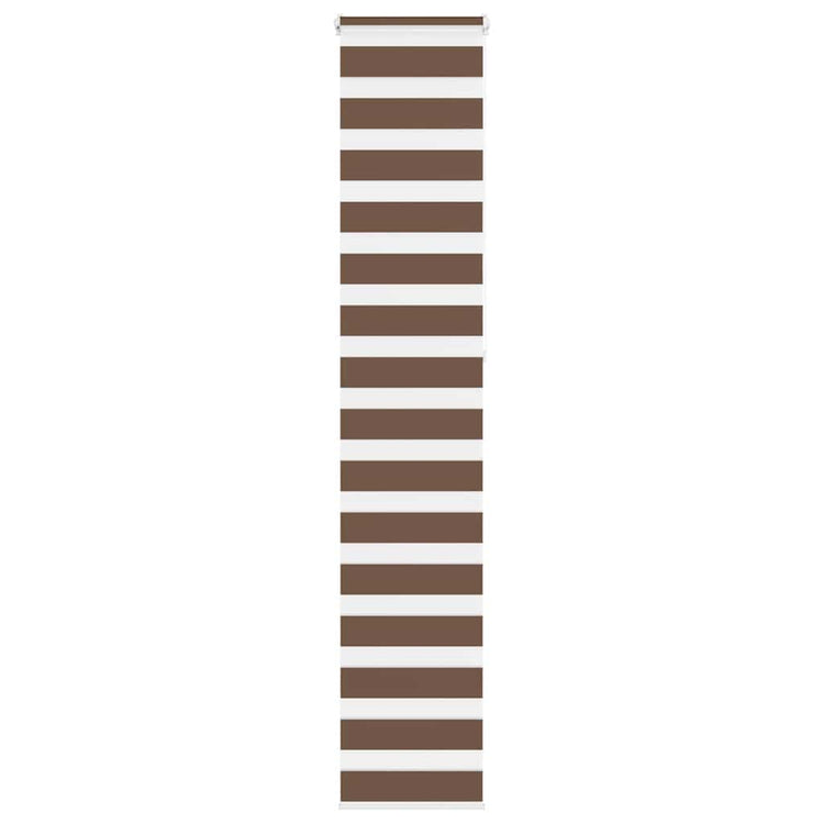 Vidaxl Zebra Roller Blind 50x230 cm Stoffbreite 45,9 cm Polyesterbraun