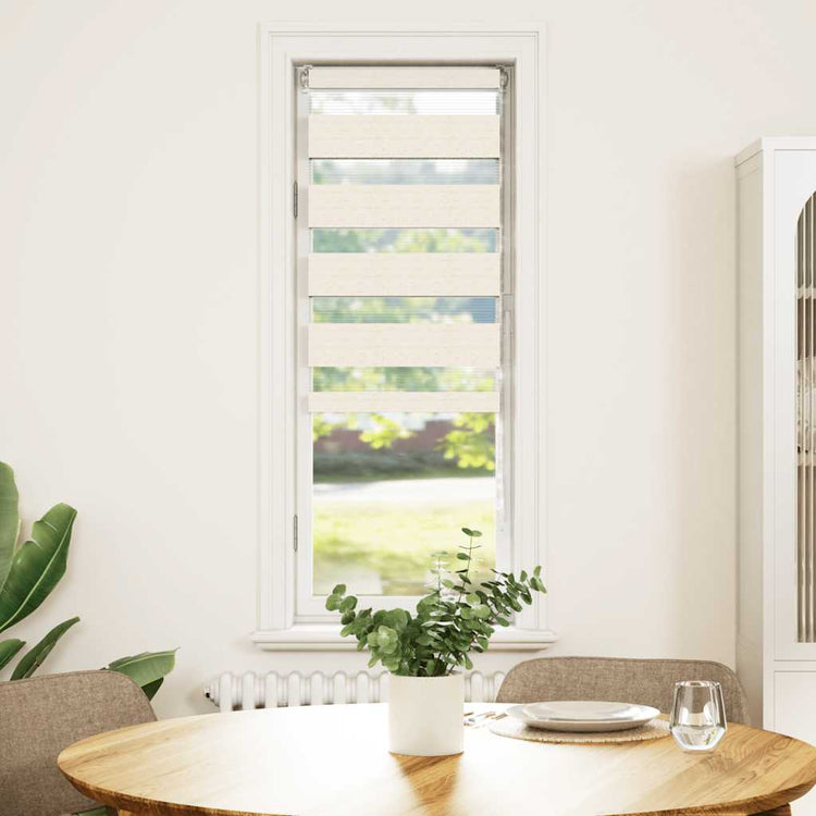 Vidaxl Zebra Roller Blind 50x230 cm Stoffbreite 45,9 cm Polyesterbraun