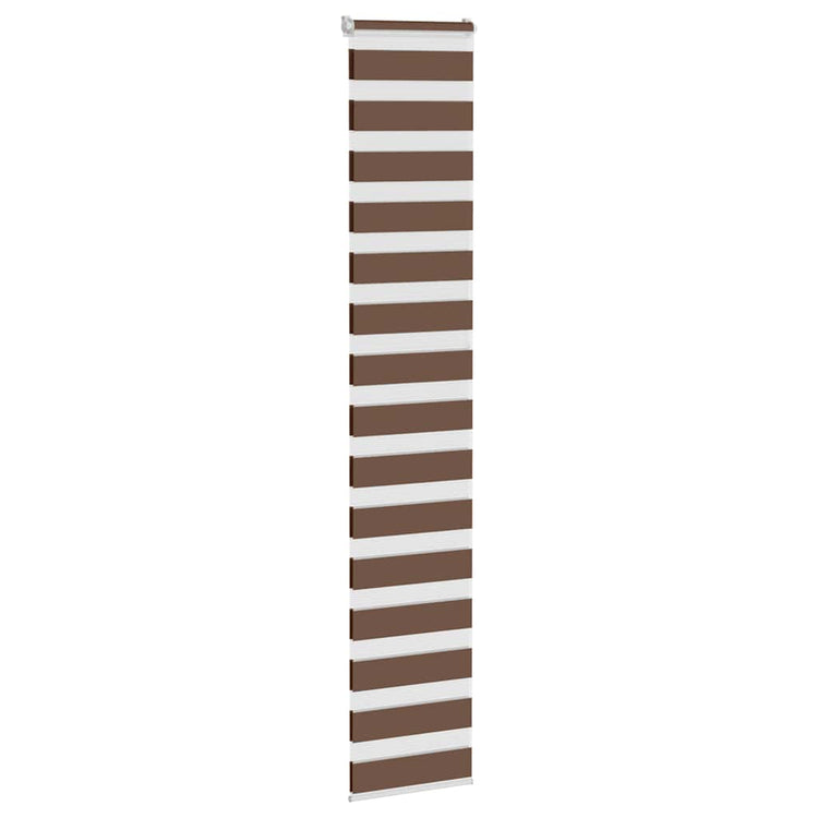 Vidaxl Zebra Roller Blind 50x230 cm Stoffbreite 45,9 cm Polyesterbraun