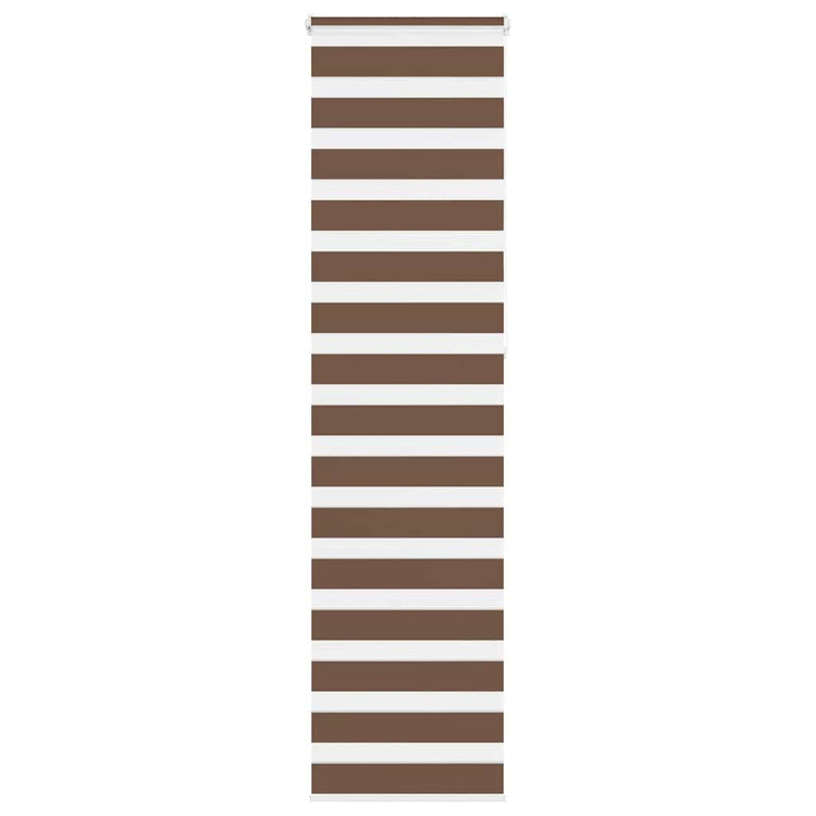 Vidaxl Zebra Roller Blind 55x230 cm Stoffbreite 50,9 cm Polyesterbraun