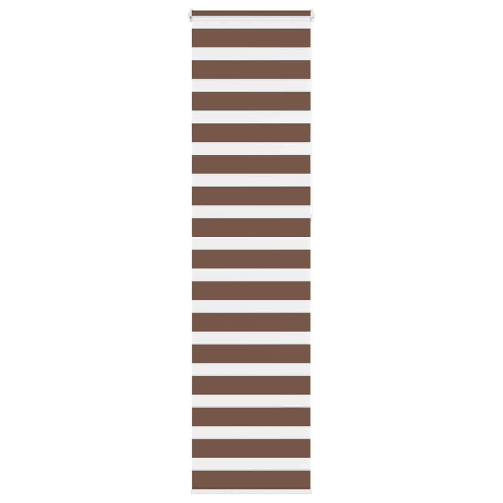 Vidaxl Zebra Roller Blind 65x230 cm Stoffbreite 60,9 cm Polyesterbraun