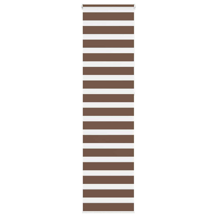 Vidaxl Zebra Roller Blind 65x230 cm Stoffbreite 60,9 cm Polyesterbraun
