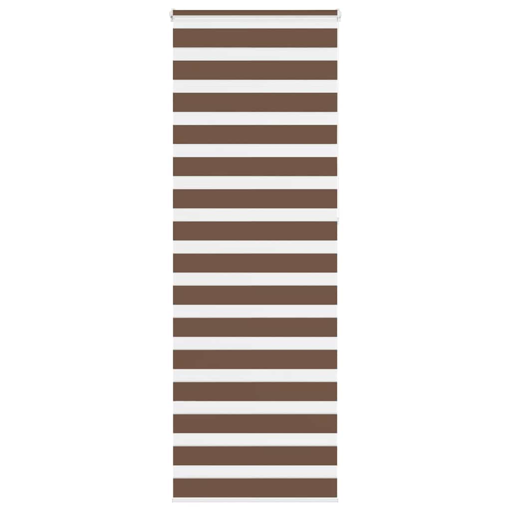 Vidaxl Zebra Roller Blind 75x230 cm Stoffbreite 70,9 cm Polyesterbraun