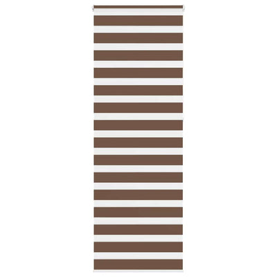 Vidaxl Zebra Roller Blind 75x230 cm Stoffbreite 70,9 cm Polyesterbraun