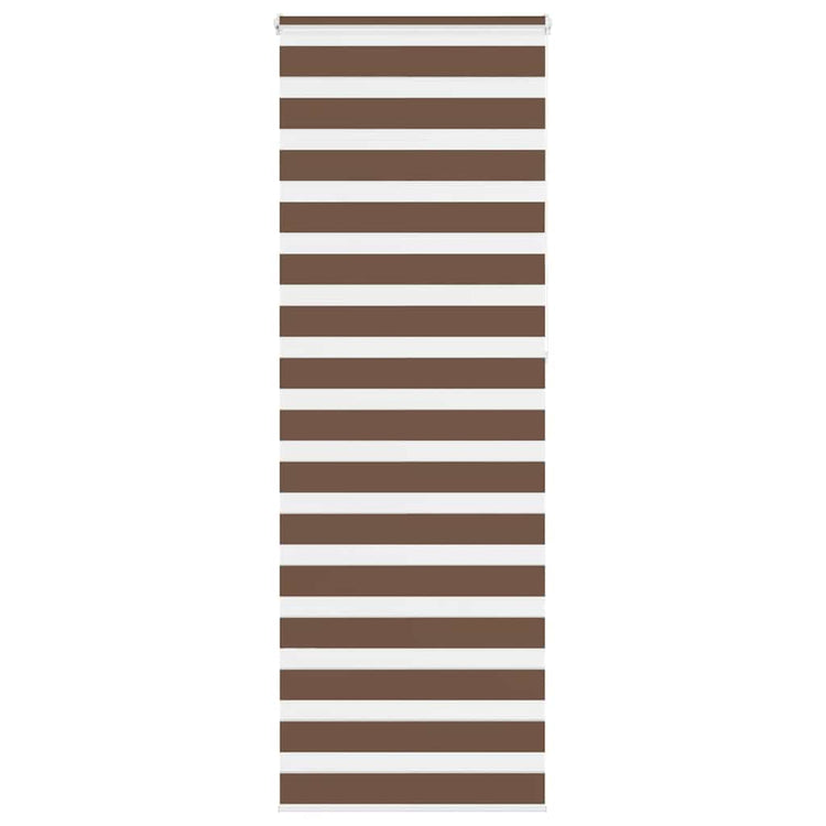 Vidaxl Zebra Roller Blind 75x230 cm Stoffbreite 70,9 cm Polyesterbraun