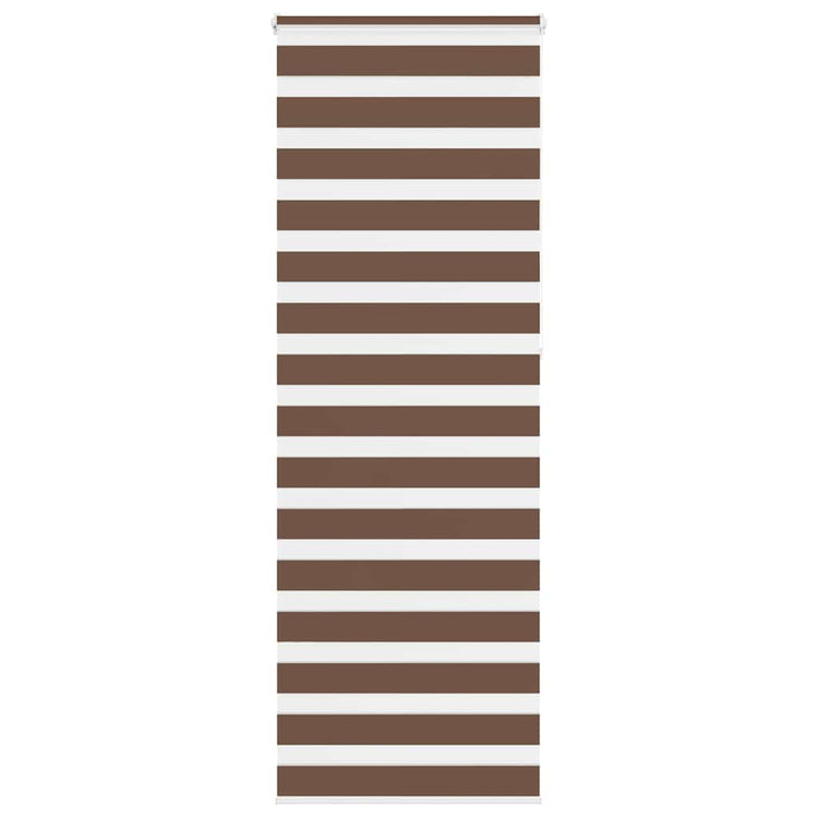 Vidaxl Zebra Roller Blind 80x230 cm Staubbreite 75,9 cm Polyesterbraun