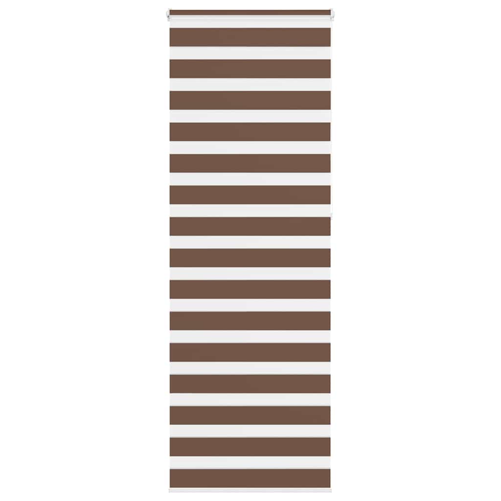 Vidaxl Zebra Roller Blind 85x230 cm Stoffbreite 80,9 cm Polyesterbraun