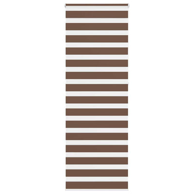 Vidaxl Zebra Roller Blind 85x230 cm Stoffbreite 80,9 cm Polyesterbraun