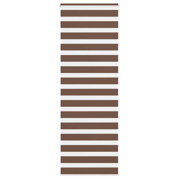 Vidaxl Zebra Roller Blind 85x230 cm Stoffbreite 80,9 cm Polyesterbraun