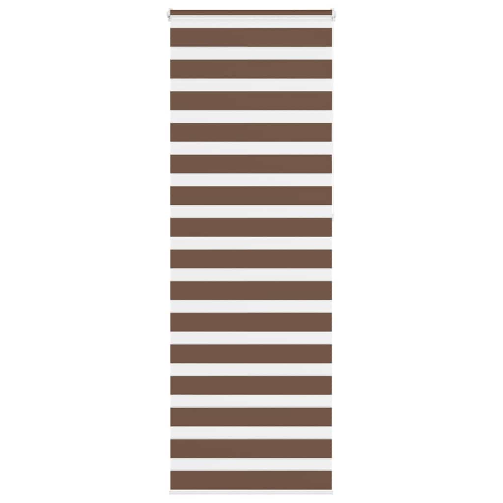 Vidaxl Zebra Roller Blind 90x230 cm Stoffbreite 85,9 cm Polyesterbraun