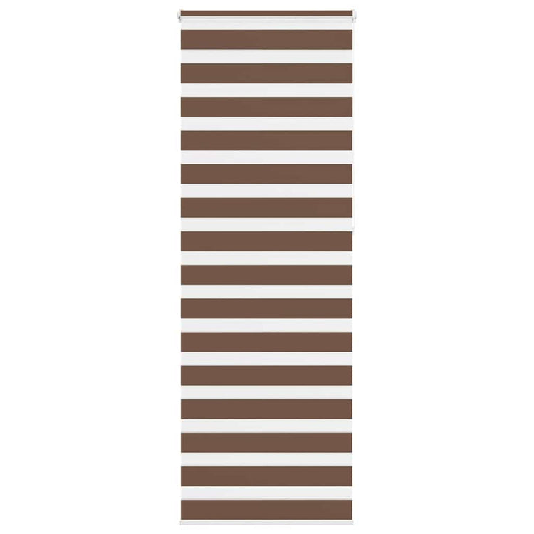 Vidaxl Zebra Roller Blind 90x230 cm Stoffbreite 85,9 cm Polyesterbraun