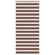 Vidaxl Zebra Roller Blind 100x230 cm Staubbreite 95,9 cm Polyesterbraun
