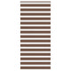 Vidaxl Zebra Roller Blind 105x230 cm Stoffbreite 100,9 cm Polyesterbraun