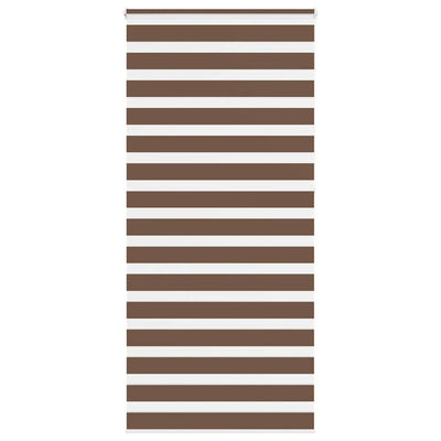 Vidaxl Zebra Roller Blind 115x230 cm Stoffbreite 110,9 cm Polyesterbraun