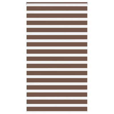 Vidaxl Zebra Roller Blind 120x230 cm Stoffbreite 115,9 cm Polyesterbraun