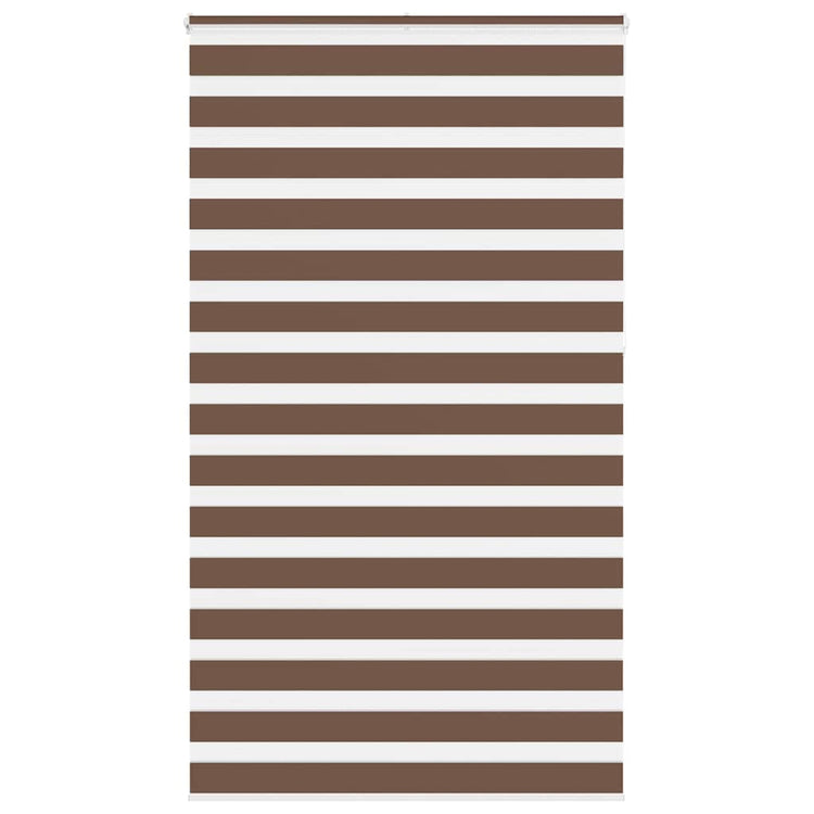 Vidaxl Zebra Roller Blind 135x230 cm Stoffbreite 130,9 cm Polyesterbraun