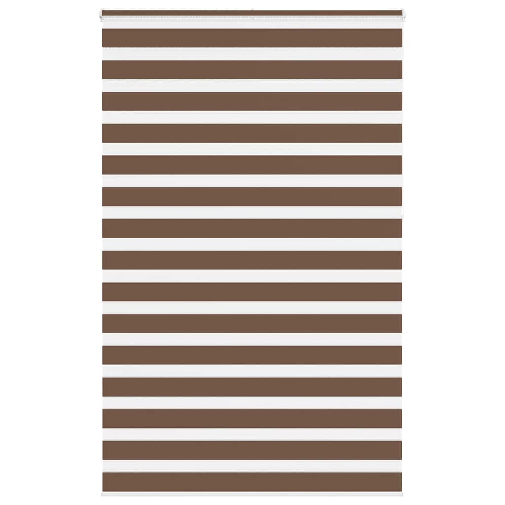Vidaxl Zebra Roller Blind 150x230 cm Stoffbreite 145,9 cm Polyesterbraun