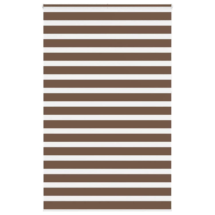 Vidaxl Zebra Roller Blind 150x230 cm Stoffbreite 145,9 cm Polyesterbraun