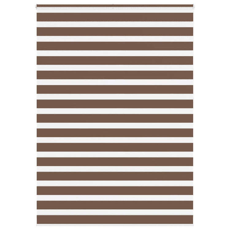 Vidaxl Zebra Roller Blind 160x230 cm Stoffbreite 155,9 cm Polyesterbraun
