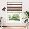 Vidaxl Zebra Roller Blind 165x230 cm Stoffbreite 160,9 cm Polyesterbraun